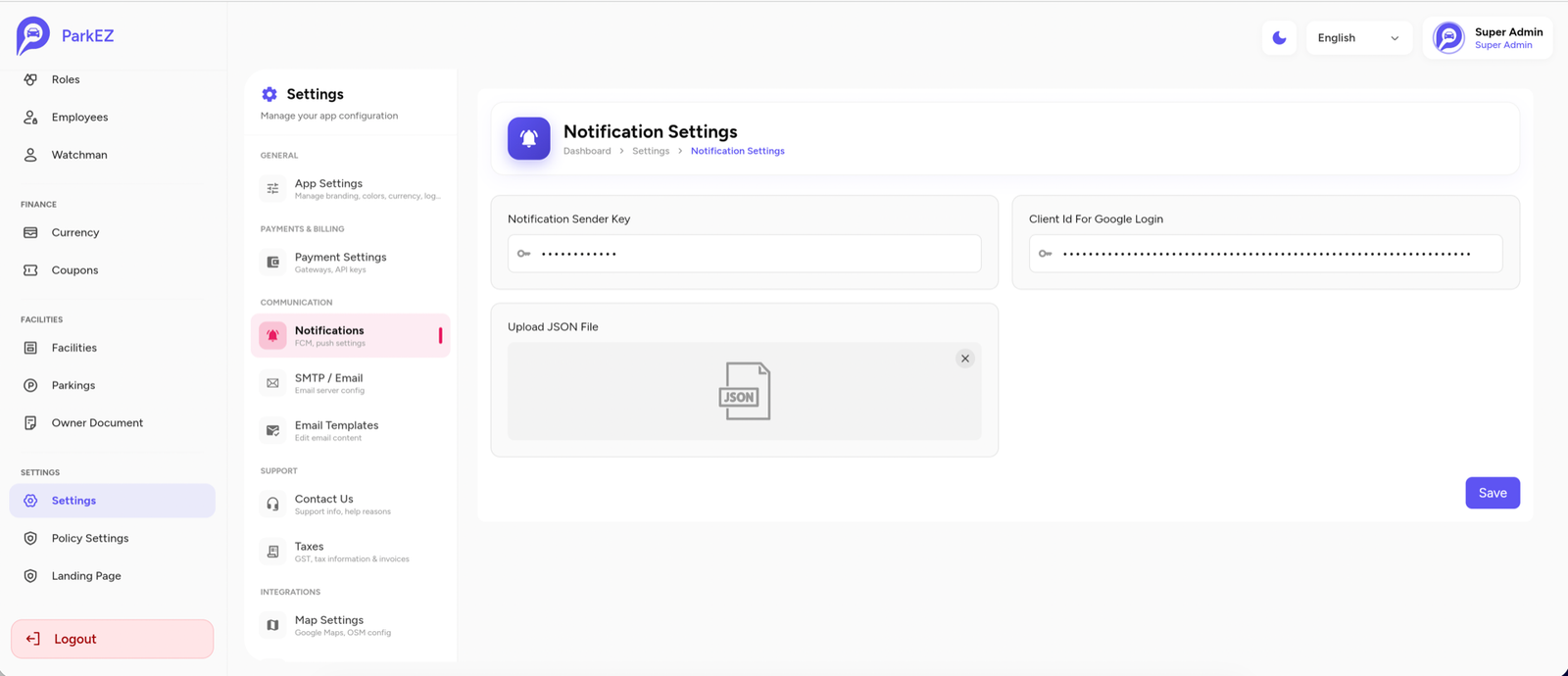 Notification Settings