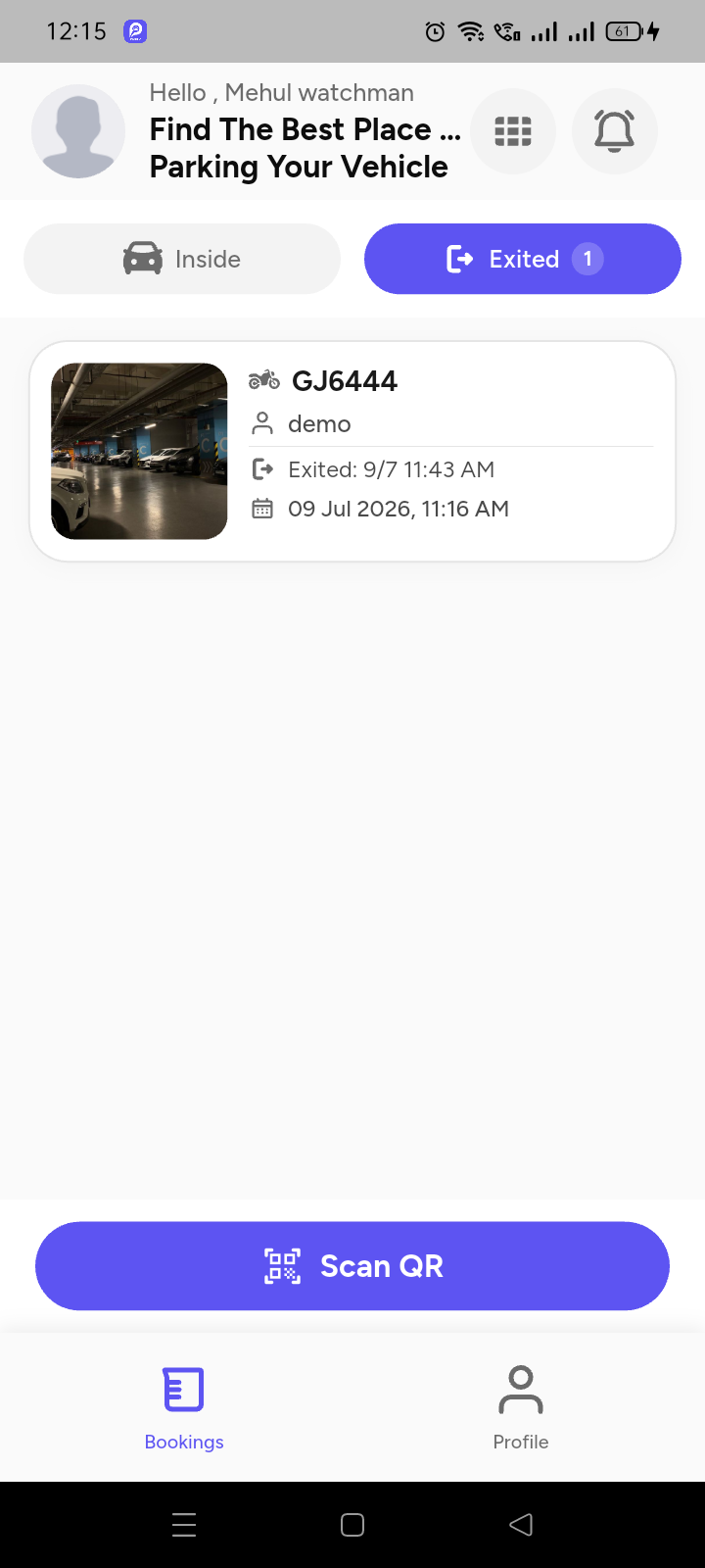 Booking View