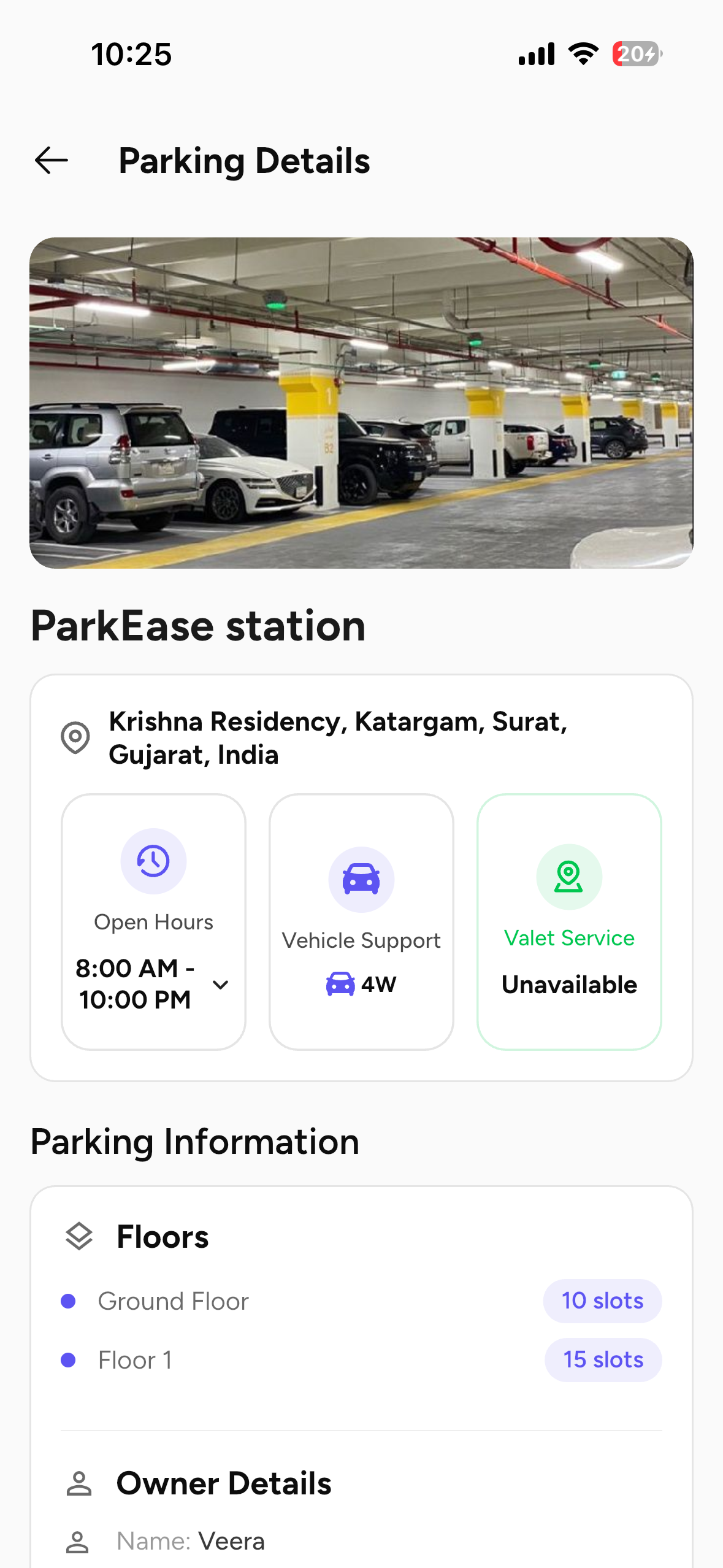Parking Details
