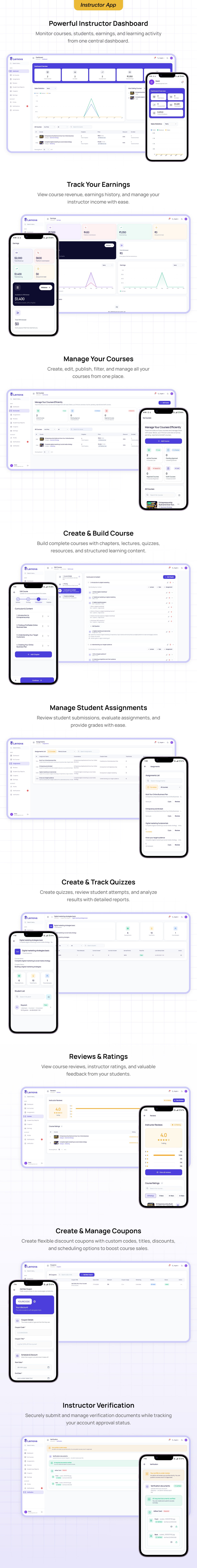 eLernova - Online Course Marketplace and LMS Flutter App with Admin Panel - 7