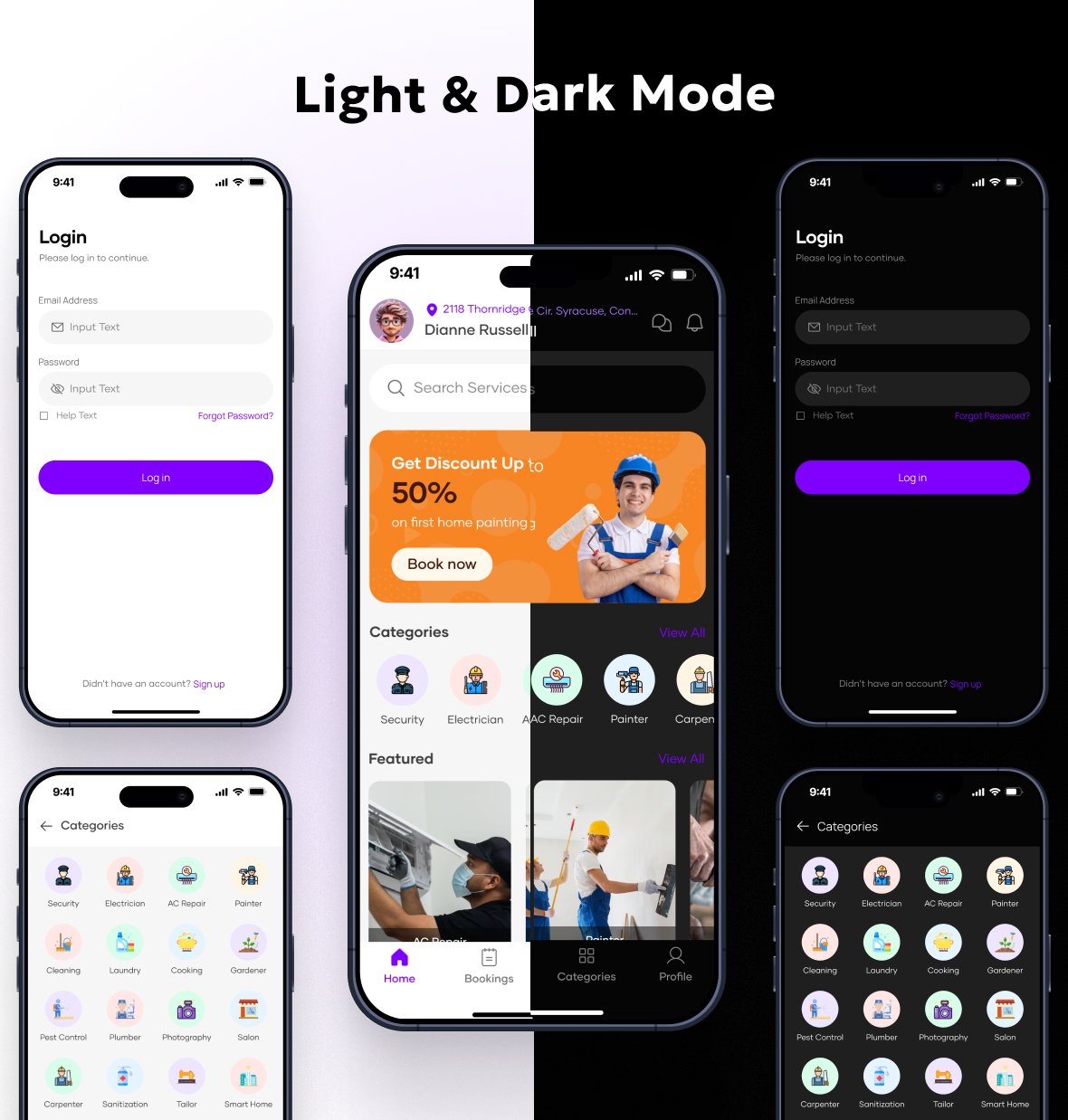 HandyHive – On-Demand Home Service & Handyman Booking App (Flutter + UrbanClone)